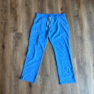 Figs ceil blue scrub pants